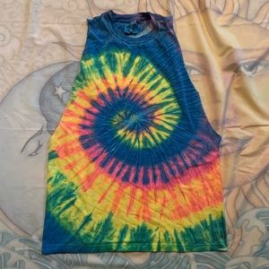 Comfort colors tie-dye muscle tank